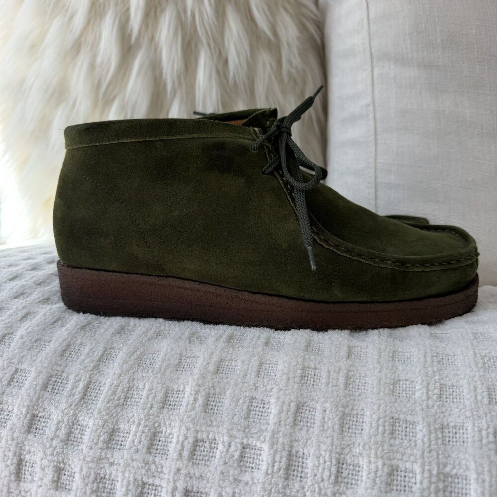 Padmore Barnes Men's P404 Original Boot Size 10 11 Kelp Green Suede Portugal